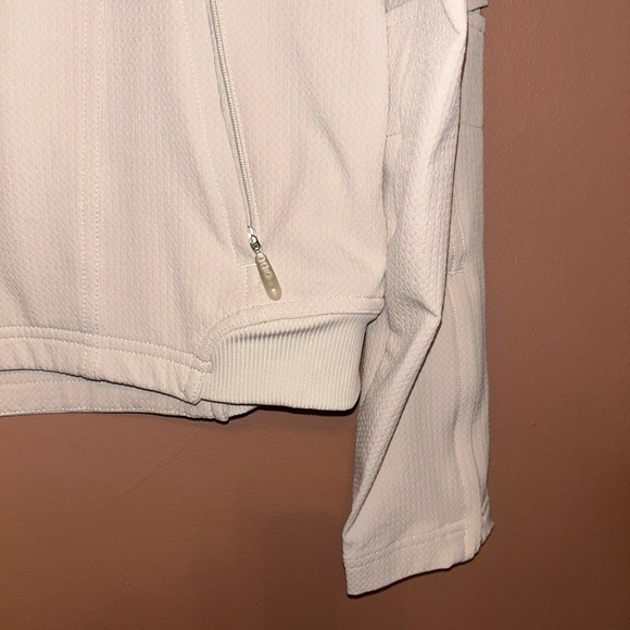 Nike Track Jacket Womens Beige Full Zip Medium - Picture 7 of 10